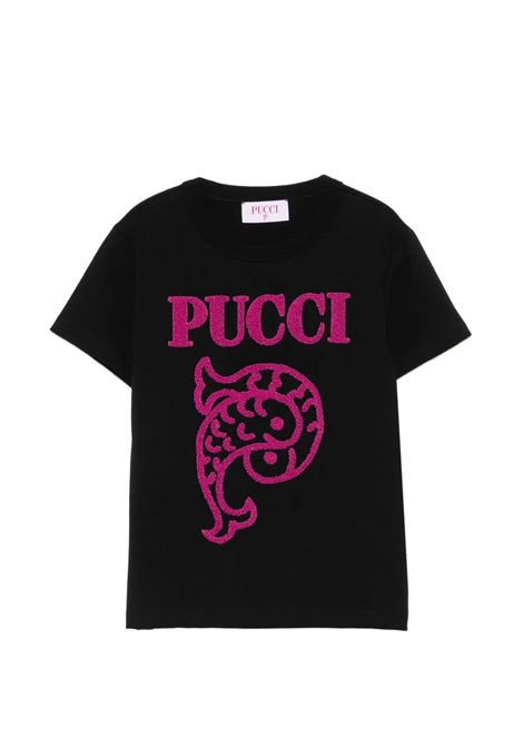 T-shirt con ricamo EMILIO PUCCI | PZ8B31 Z3277930FU